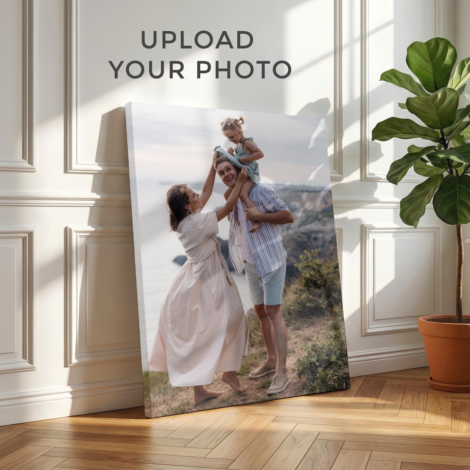 Pet Portrait Custom - Персонализированный фотохолст, Настенный декор с семейным