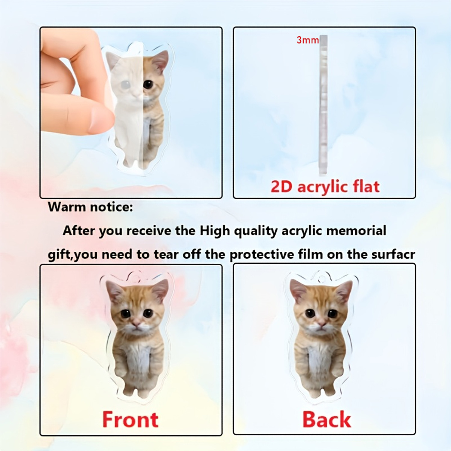 Персонализированный брелок для – обзор и цена Pet Portrait Custom
