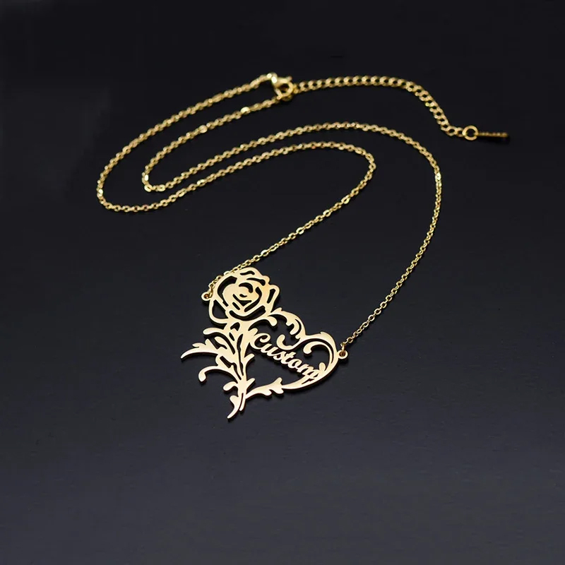 Ожерелье с подвеской в виде ро – обзор и цена Birth Flower Necklace