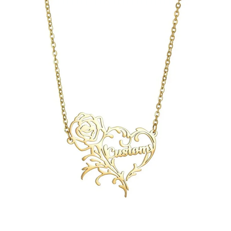 Ожерелье с подвеской в виде ро – обзор и цена Birth Flower Necklace