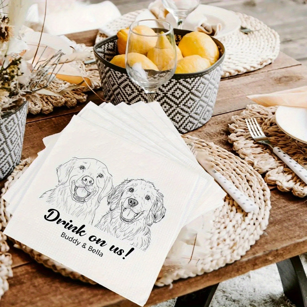 Индивидуальные бумажные салфет – обзор и цена Pet Portrait Custom